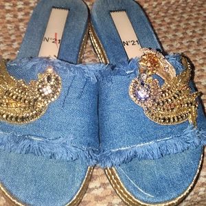 N 21 denim sandals sz 38 1/2  So Cute